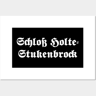 Schloß Holte-Stukenbrock written with gothic font Posters and Art